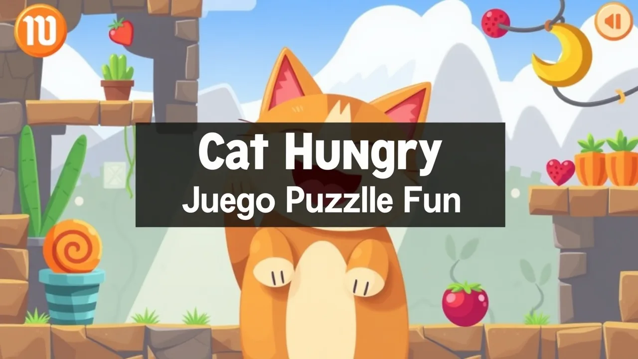 Cat Hungry Juego Kizi: Purr-fect Puzzle Fun image