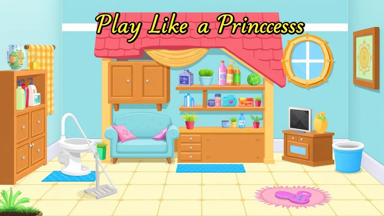 Play Like a Princess: Cleaning Mini House image