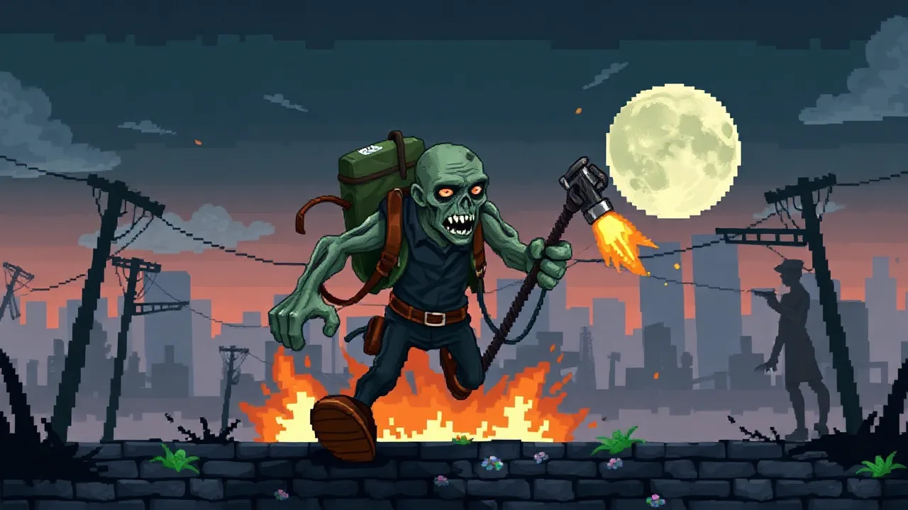 Pixel Peril: Surviving the Zombie Apocalypse image