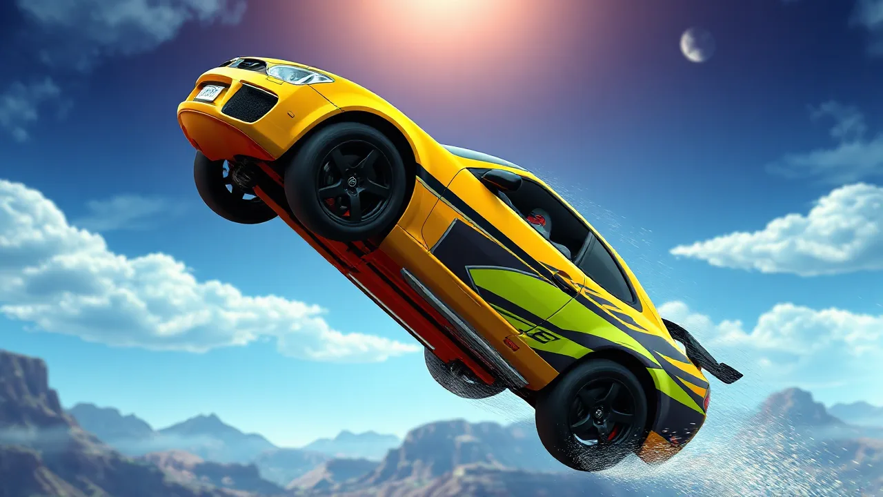 Extreme Stunt Car Action Unblocked image