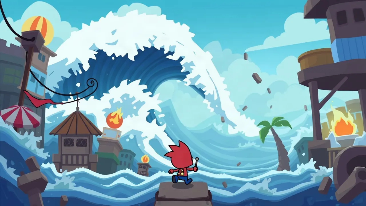 Play escape tsunami for brainrots - play online Now image