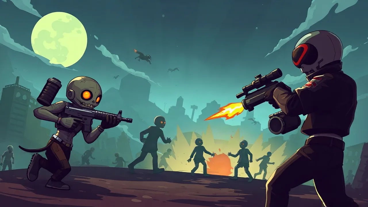 Survive the Horde in zombie rush crazy games image
