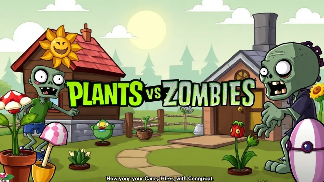 Defending Your Home with Unblocked Games Plants vs Zombies image
