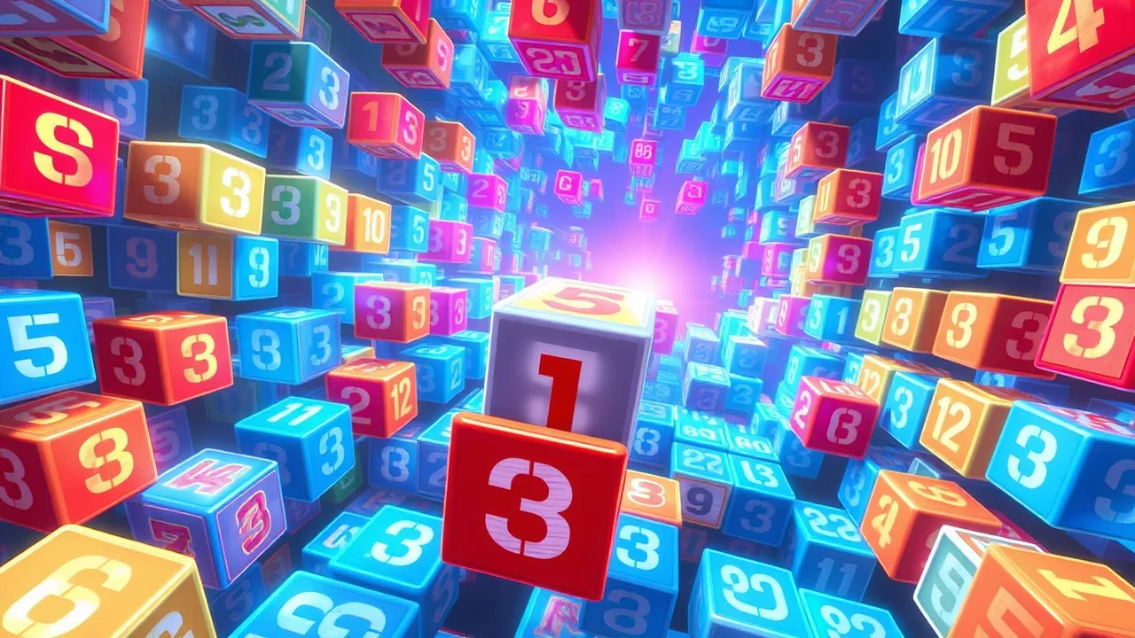 Unlock Secrets in Merge Number Cube 3D Run image