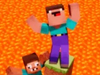 Noob vs Pro But Floor is Lava Minecraft image