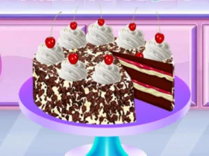 Real Black Forest Cake Cooking image