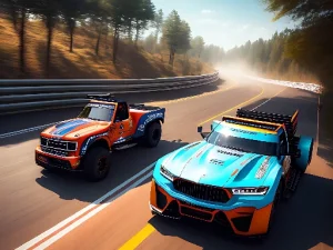 Top Down Truck Racing image