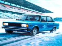 Drift Zhiguli: Winter start on ice image