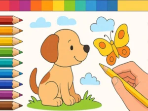 Draw with Pencils Coloring Book! image