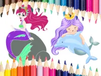 Mermaid Coloring Book image