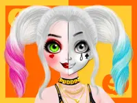 Princess Halloween Makeup HalfFaces Tutorial image