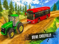 Chained Tractor Towing Rescue image