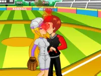 Baseball Kissing image