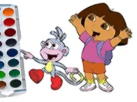 Cute Girl Coloring Book image