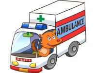 Cartoon Ambulance Puzzle image