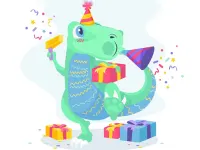 Dino Party Jigsaw image