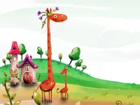Cartoon Giraffe Puzzle image