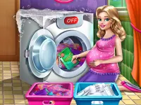 Mommy Washing Clothes image