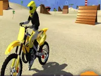 motor cycle beach stunt image