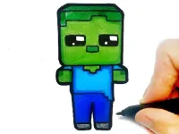 Easy Kids Coloring Mineblox image