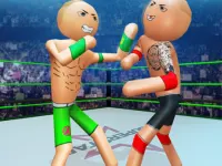 Police Stick man wrestling Fighting Game image