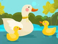 Mother Duck and Ducklings Jigsaw image