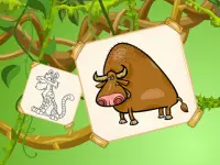 Funky Animals Coloring image