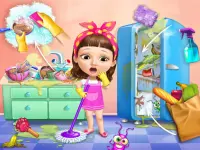 Sweet Baby Girl Cleanup Messy House image