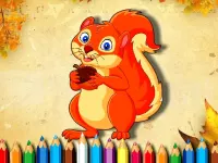 Squirrel Coloring Book image