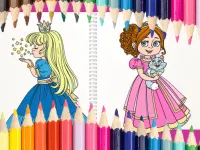 Beautiful Princess Coloring Book image
