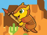 Happy Armadillo Coloring image