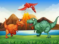 Colorful Dinosaurs Match 3 image