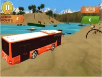 Beach Bus Driving : Water Surface Bus Game image