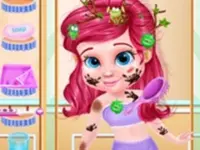 Messy Little Mermaid Makeover - Makeup & Dressup image