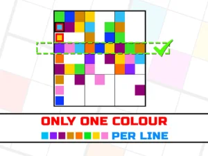 Only 1 color per line image