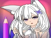 Animated Glitter Coloring Book - Anime Manga image