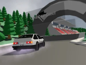image bg Low poly car racing