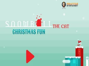 Snowball The Cat Christmas Fun image