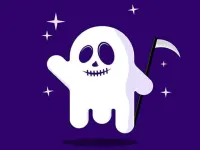 Happy Ghost Puzzle Jigsaw image