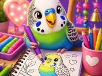 BTS Budgie Coloring Book image