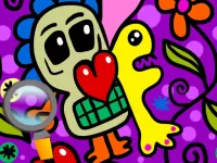 Abstraction Find 5 Differences image