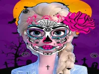 Elsa Halloween Face Design image