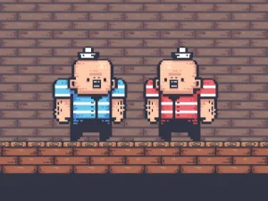 2 Player Red Blue Pirates  image