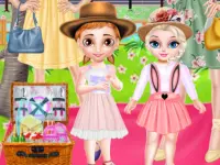 image bg Princess Family Flower Picnic