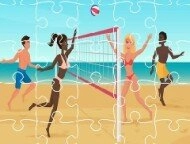 Beach Volley Ball Jigsaw