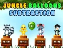 Jungle Balloons Subtraction