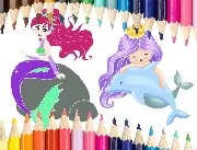 Mermaid Coloring B...