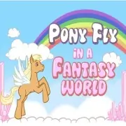 Pony Fly In A Fantasy Wo...