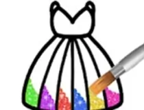 Princess Glitter Coloring For Kids
