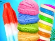 Rainbow Ice Cream And Po...